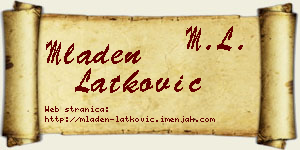 Mladen Latković vizit kartica
